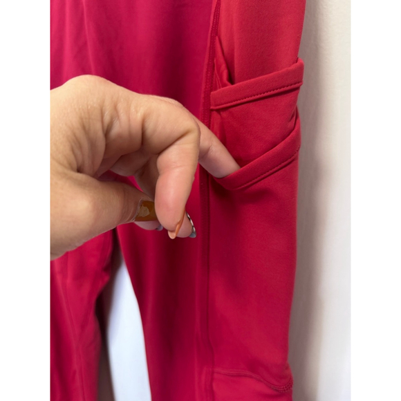 Women's Werk Dark Red Scarlet Leggings M - Picture 7 of 16